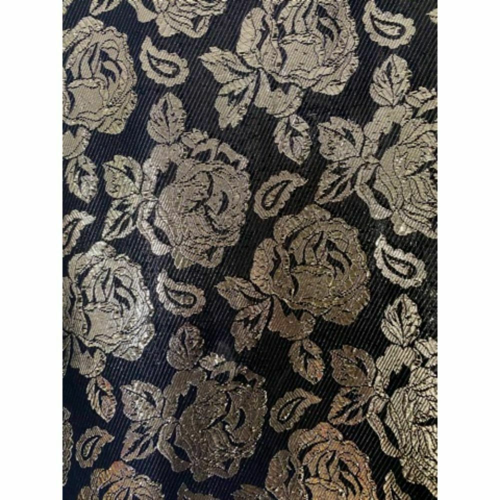 GLORIA SACHS Vintage Gold Rose Top Size 4