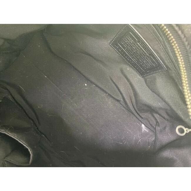 COACH Large Black Leather Shoulder Bag