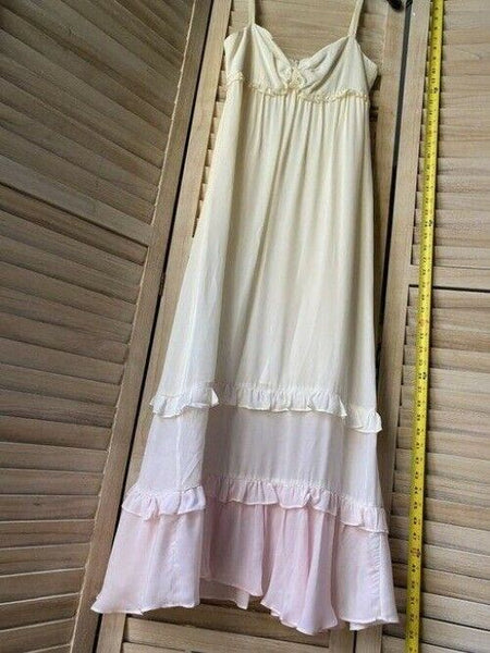 nicole miller pink cream long msrp mid length formal dress