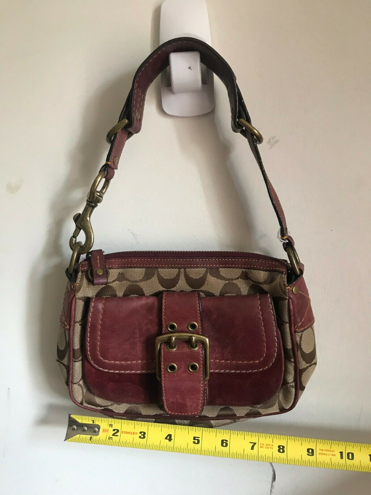 Coach Brown Interwoven Jacquard Bag