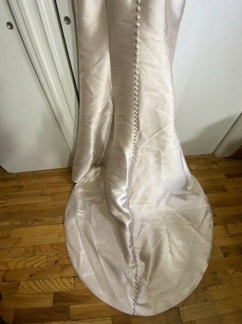 Unbranded Champagne W Gown W Beads Long Cocktail Dress