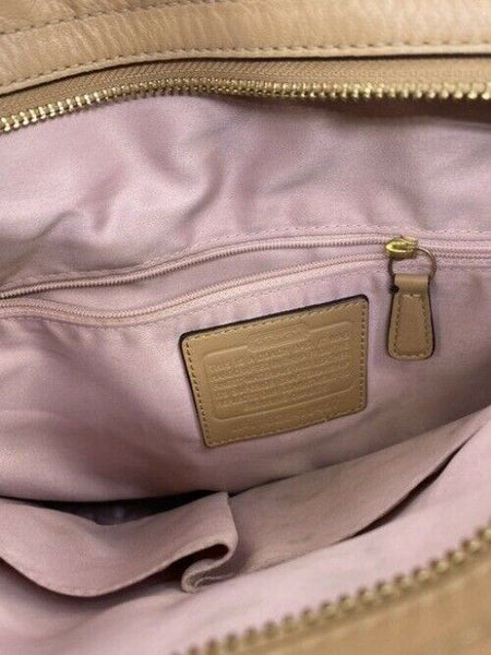 Coach Tote Tan Leather Shoulder Bag