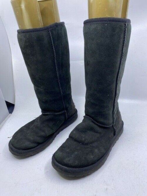 Ugg Australia Black Classic Tall Pull Bootsbooties Size Us
