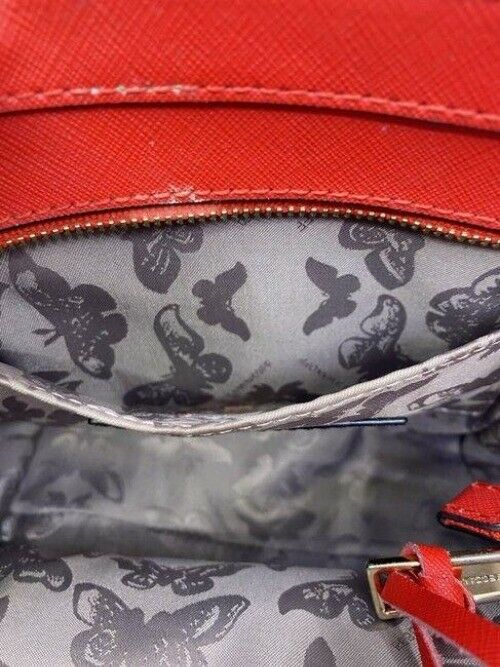 rebecca minkoff red leather cross body bag