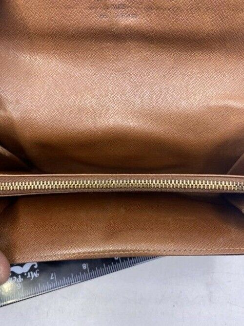Louis Vuitton Brown Sarah Large Canvas Travel Wallet