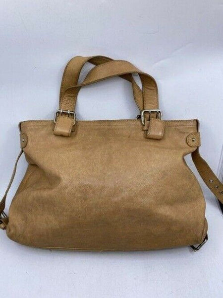 Marc Jacobs tan leather shoulder bag