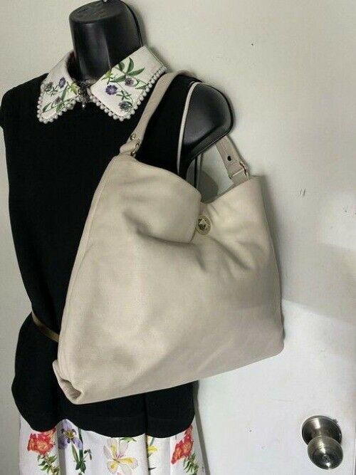 kate spade bag beige leather tote