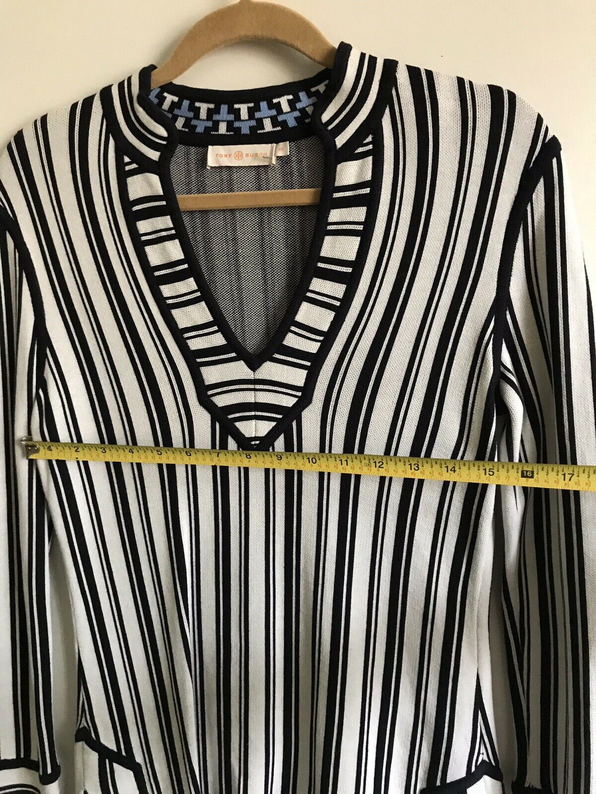 TORY BURCH Striped  Tunic top XS