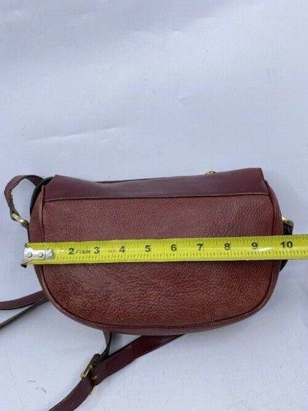 mark cross vintage shoulder burgundy leather cross body bag