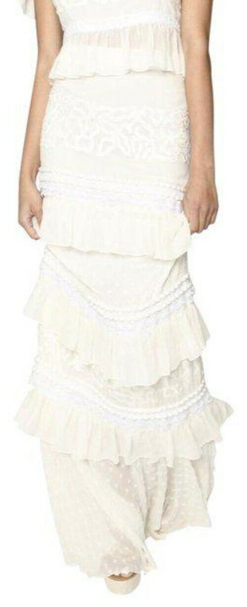 Nicole Miller cream layer msrp skirt