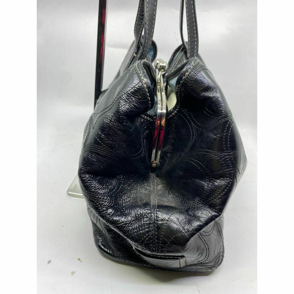 COACH Large Patent Leather Black Shoulder Bag