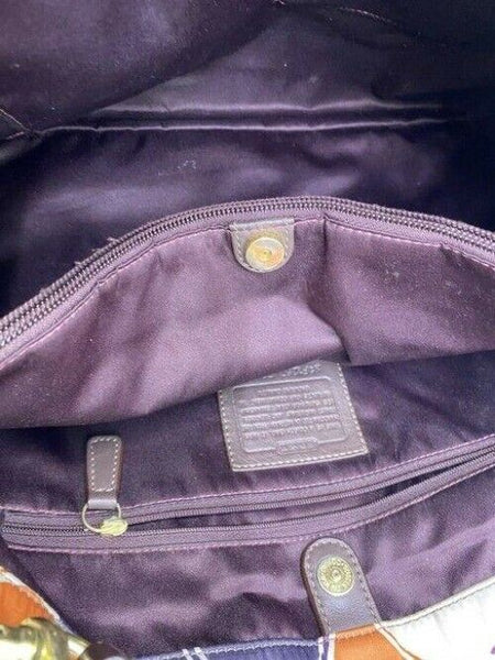 Coach Multicolor Fabric Cross Body Bag