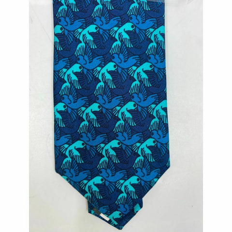New! BONOBOS Blue Animal Print Neck Tie Msrp 95