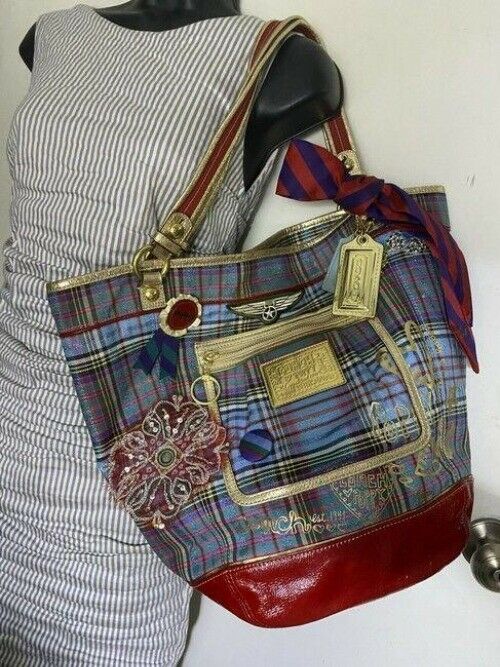 Coach w hand shoulder customized by me wapplique street multicolor shoulder bag