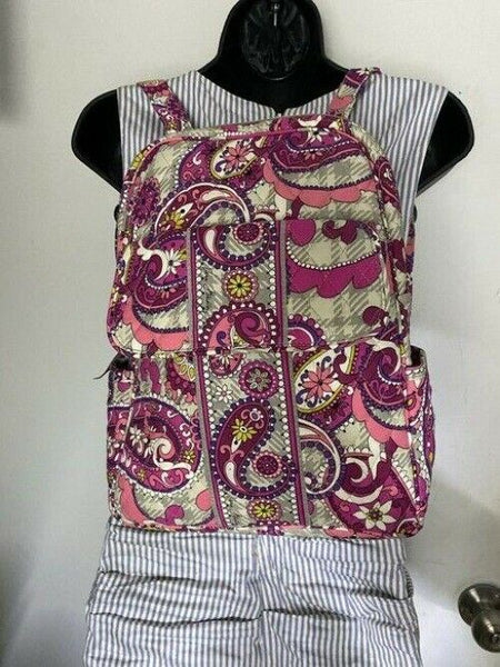 Vera Bradley Msrp Pink Gray Backpack