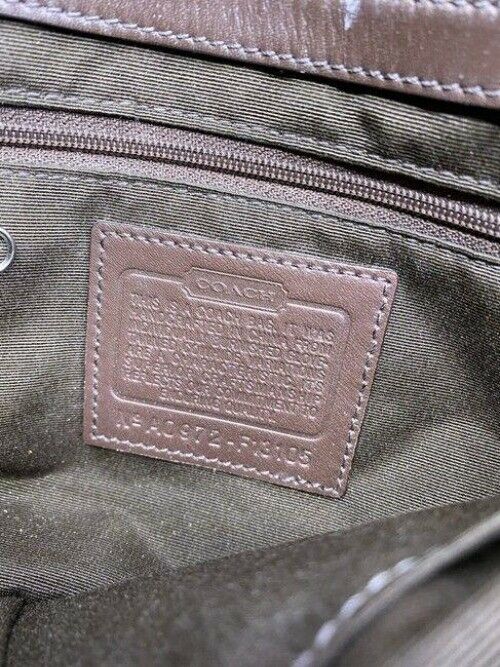 coach tan leather shoulder bag