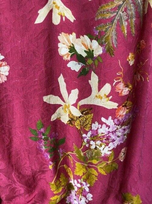 nicole miller purple green white floral msrp long casual maxi dress