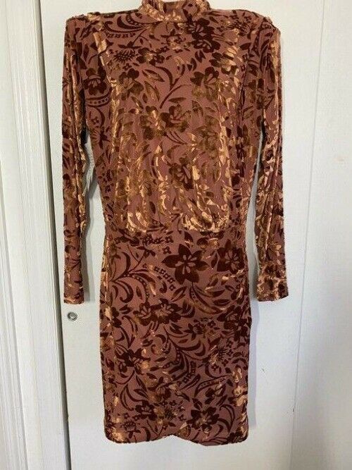 nicole miller new floral burn out msrp short cocktail dress