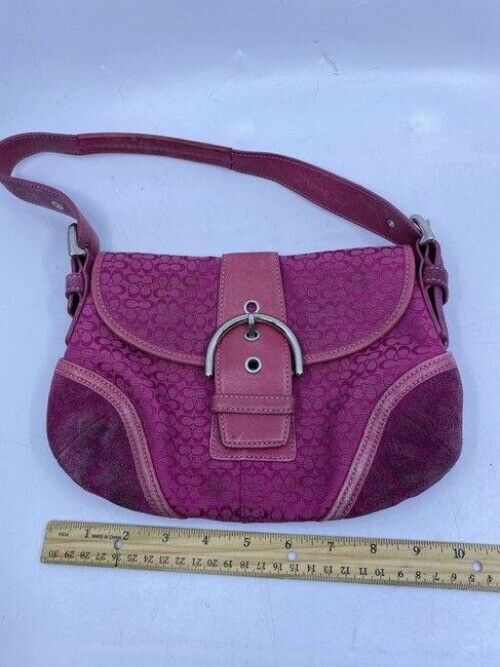 Coach Small Handbag Purple Hobo Bag