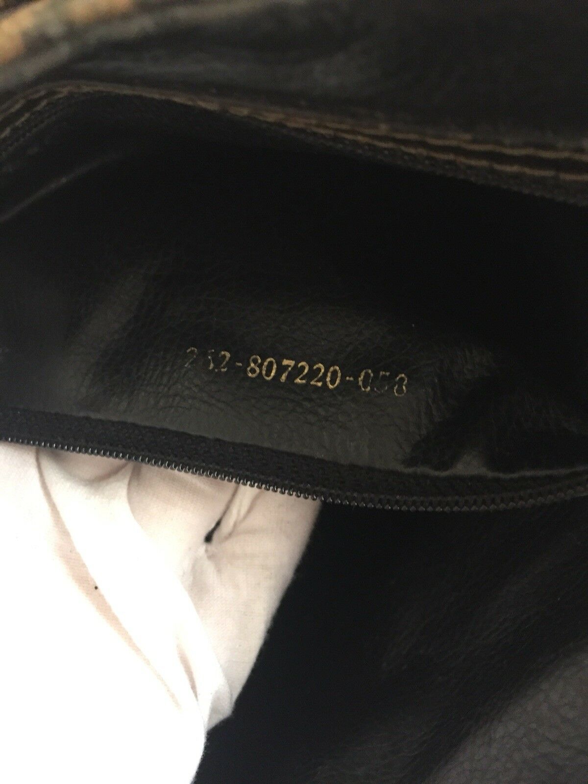 Vintage FENDI Brown/ Mahogany Stripe Flap Crossbody Bag