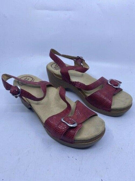 Dansko Maroon Tan Mulesslides Size Eu