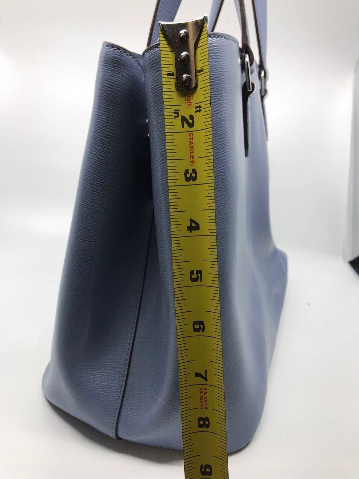 RALPH LAUREN BLUE Large  Leather Tote