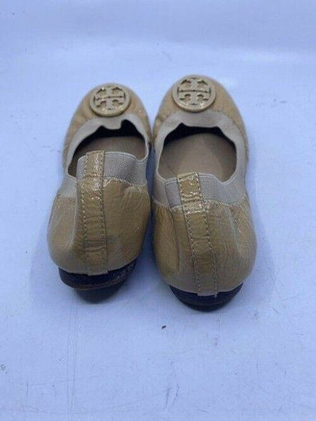 Tory Burch Beige Slip On Ballerina Flats Size Us