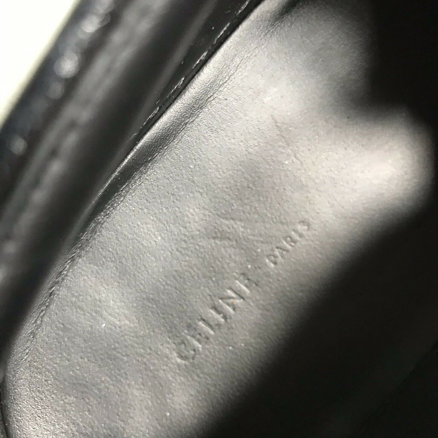 CELINE White Croc Embossed Size 9