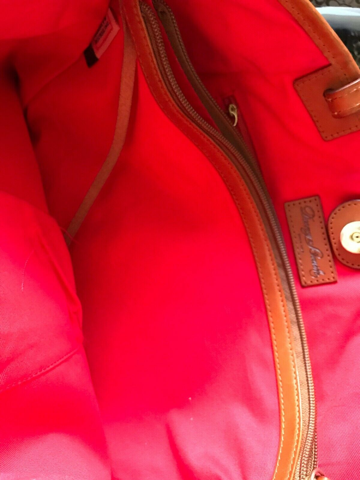 Dooney & Bourke Large Leather Tote Crossbody Bag