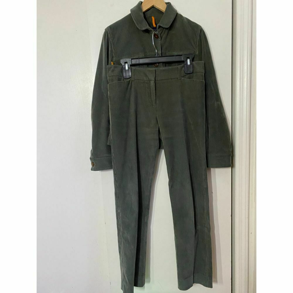 PIAZZA SEMPIONE Women's Corduroy Set Medium Msrp 1,500