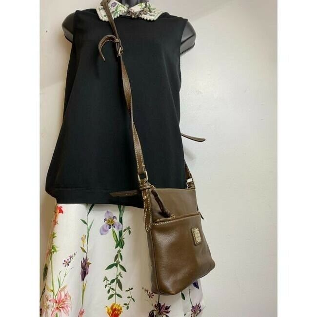 dooney and bourke brown leather cross body bag