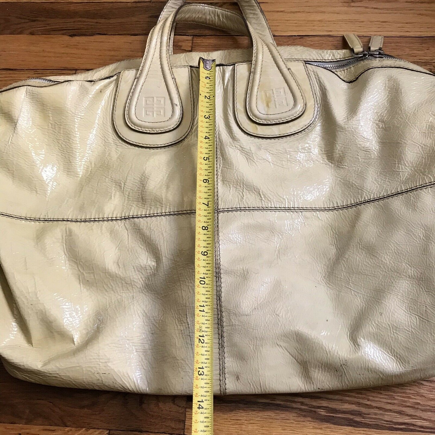 GIVENCHY Nightingale Large Yellow Patent Leather Msrp $2,200