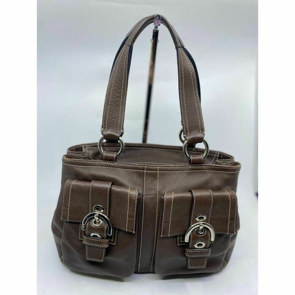 COACH Medium/ Large Leather Brown Shoulder Bag