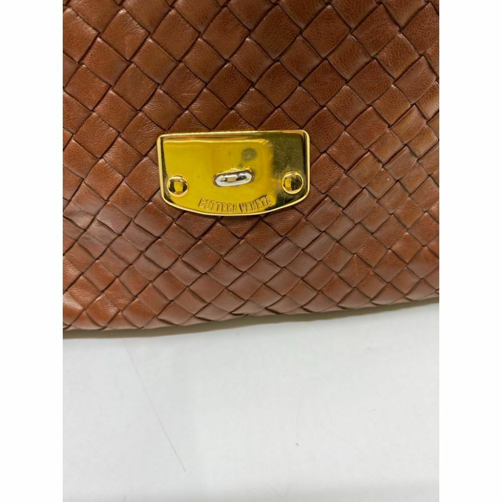 BOTTEGA VENETA Brown Woven Leather Handbag Msrp 1,200