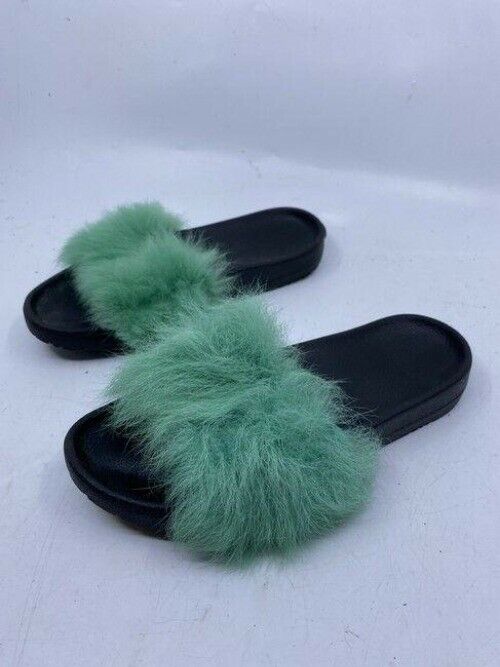 Ugg Australia Green Super Cute Puffed Sandals Size Us