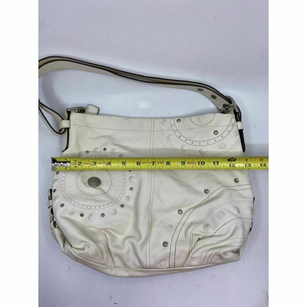 Coach White Medium Leather Shoulder/Handbag