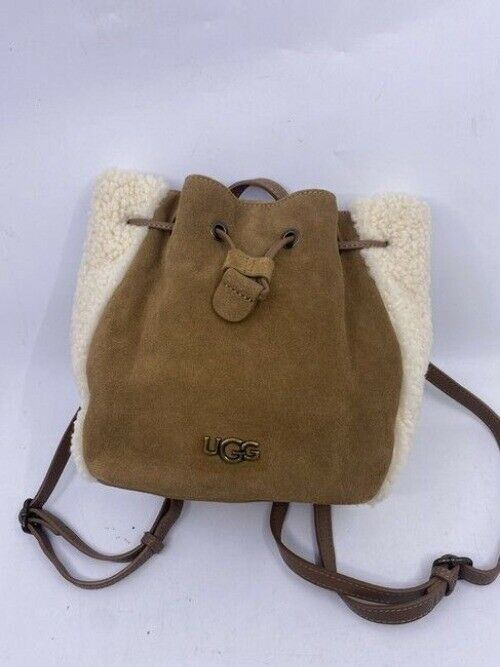 Ugg Australia Fey Mini Convertible Chestnut Brown Suede Backpack