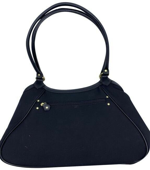 Maxx New York Tote Black Nylon Fabric Shoulder Bag