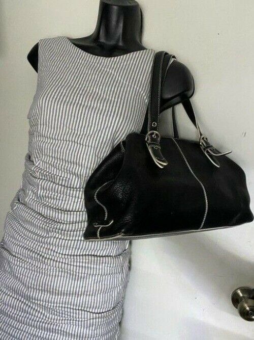Cole Haan black leather shoulder bag