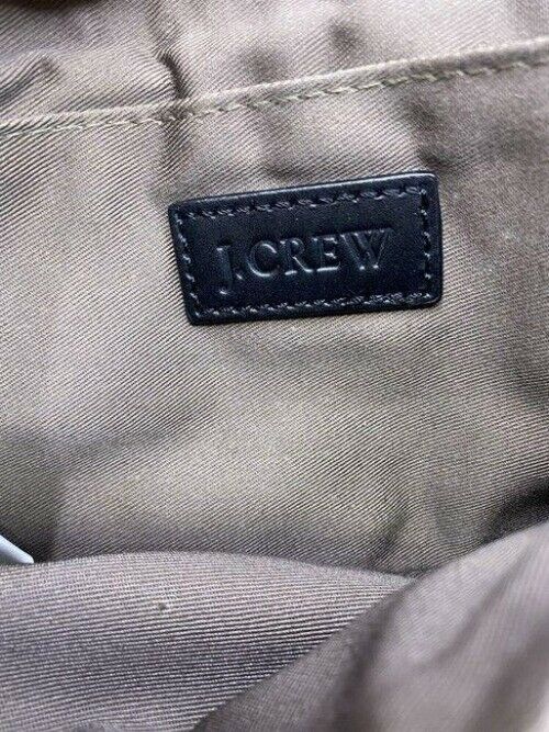 jcrew gray leather cross body bag