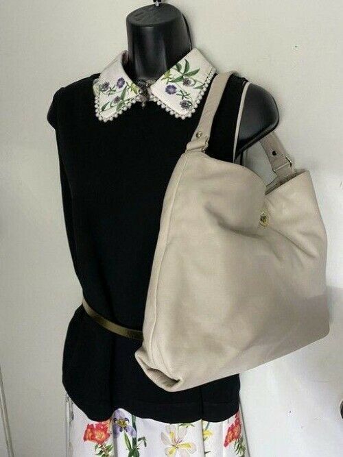 kate spade bag beige leather tote