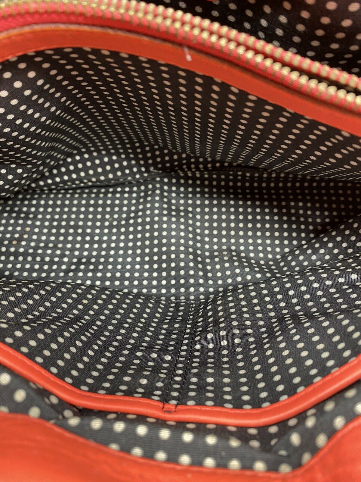 Kate Spade Orange Leather Tote Bag