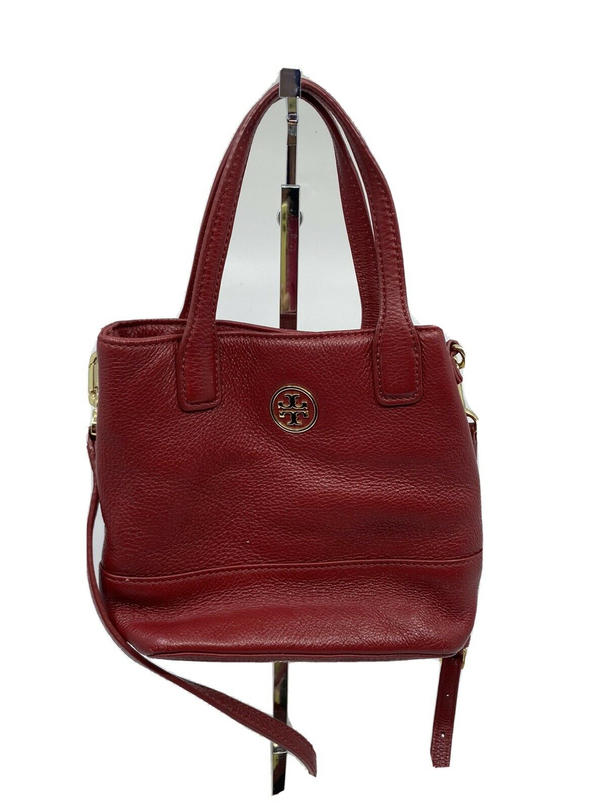 TORY BURCH Red Leather Small crossbody Bag/ Hand Carry