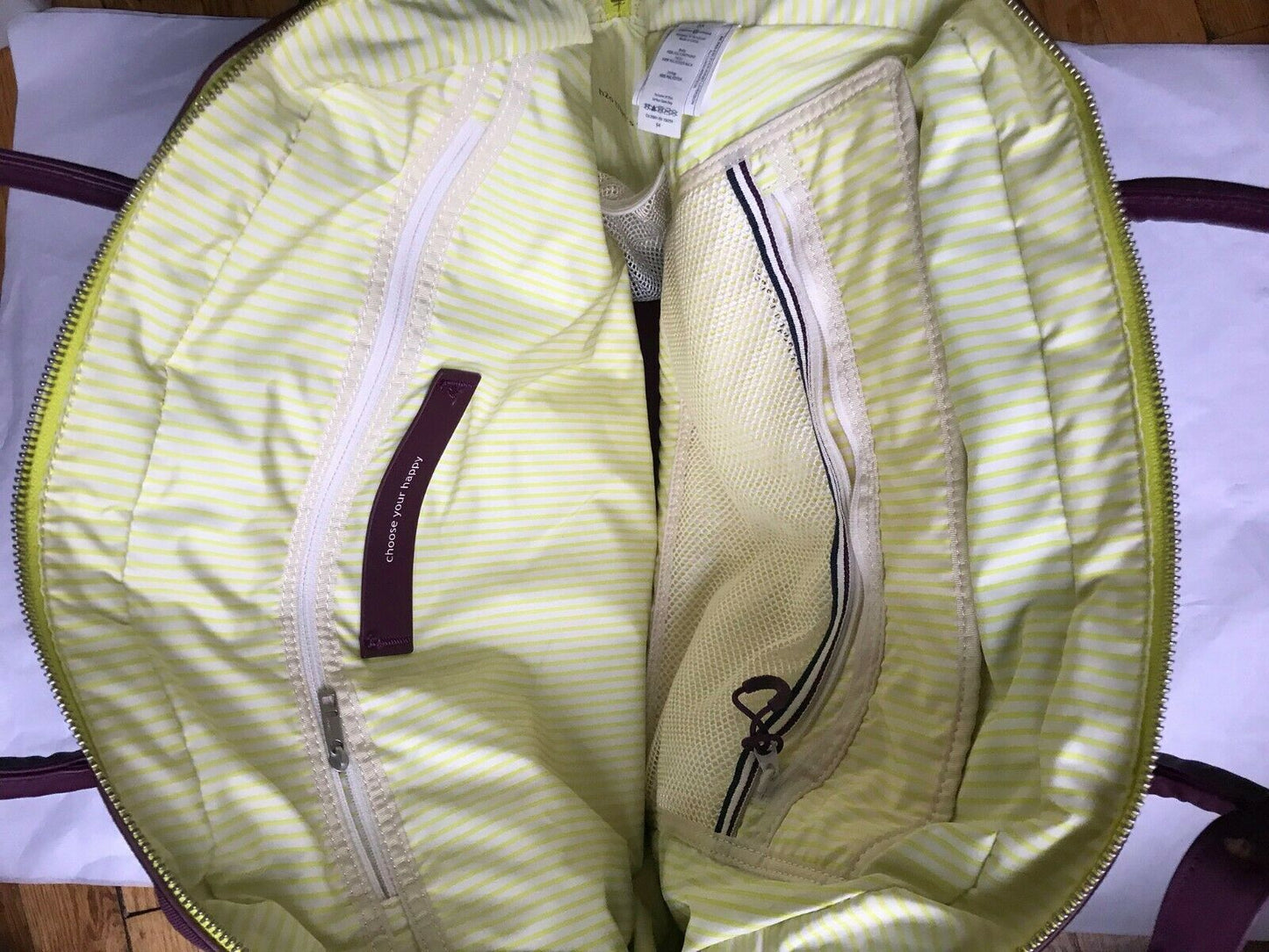 Lululemon Large Gym/School/Work Purple Poly Shoulder Bag