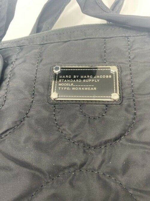 marc jacobs padded device black nylon cross body bag