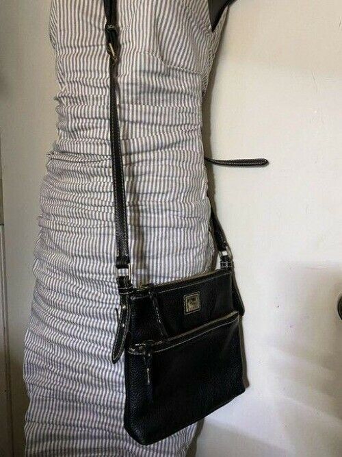 Dooney and Bourke black leather cross body bag