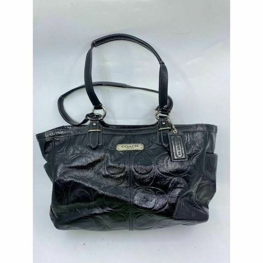 COACH Large Patent Leather Black Shoulder Bag