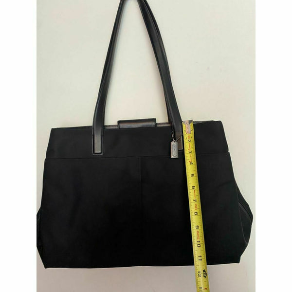 Coach Women's Large Black Fabric Tote Bag