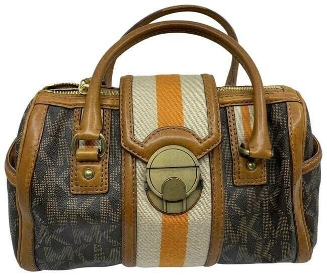 michael kors bowling bag brown tote