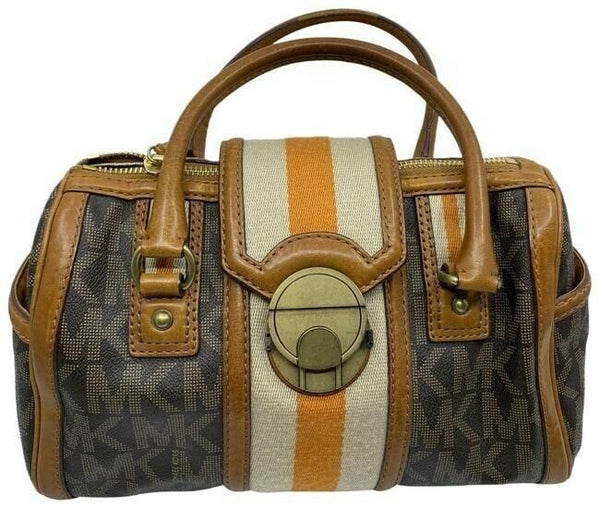 michael kors bowling bag brown tote